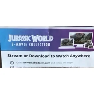 Jurassic World 5-movie collection HD MoviesAnywhere