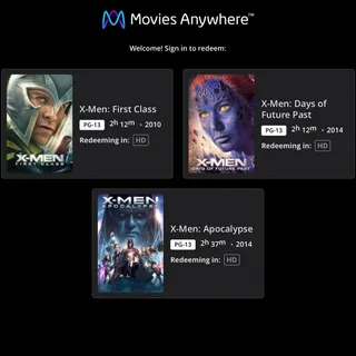 X-Men Beginnings Trilogy HD MA