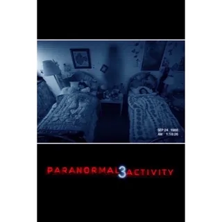 Paranormal Activity 3 HD Vudu or iTunes