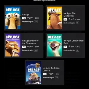 Ice Age 5-movie Collection SD MA