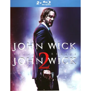 John Wick Chapters 1 & 2 double feature HD VUDU/FandangoatHome