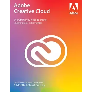 Adobe creative cloud 1 month-Adobe  key