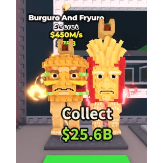 Burguro And Fryuro 450M/s Steal A Brainrot