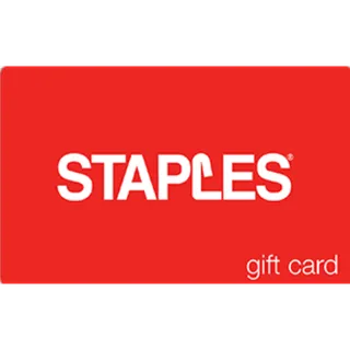staples gift card $50.00 USD