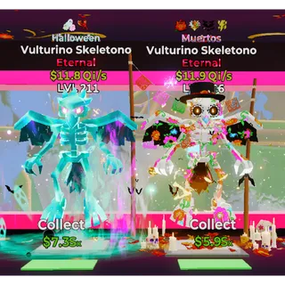 Halloween & Muertos Vulturino Skeletono 2 & 4 Traits