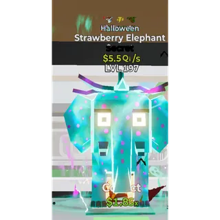 Halloween Strawberry Elephant 3 Traits 