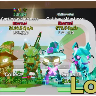 Jungle & Halloween Gattino e Mortosso 3 Trait