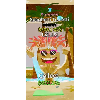 Summer Spaghetti Tualetti 1 Trait LVL 151