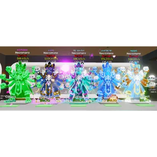 Rainbow & Rave & Halloween & Diamond & Neon Necromano