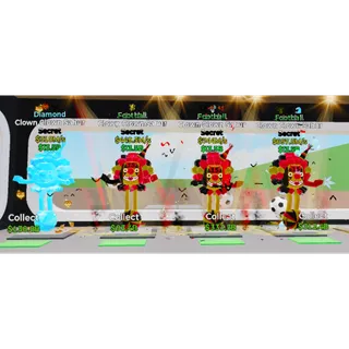 1 Diamond 3x Football Clown Clown Sahur