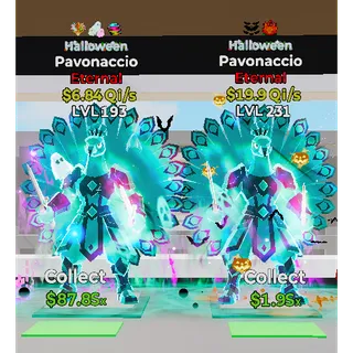 2x Halloween Pavonaccio 