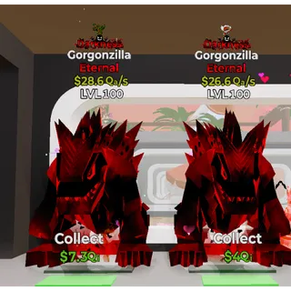 2x Darkness Gorgonzilla 1 Traits LVL 100
