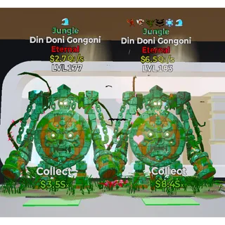 2x Jungle Din Doni Gongoni 1 Traits / 5 Traits