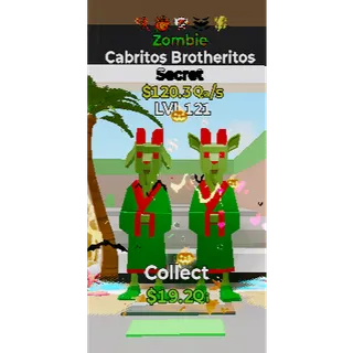 🧟 Zombie Cabritos Brotheritos 5 Traits LVL 121