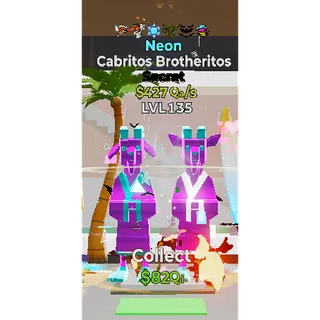 Neon Cabritos Brotheritos 6 Traits LVL 135