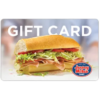$20.00 USD Jersey Mike’s Subs eGIFT CARD