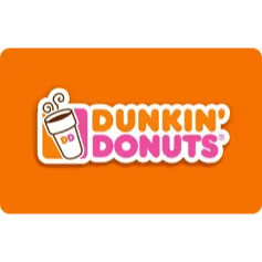 $5.00 USD dunkin donuts 