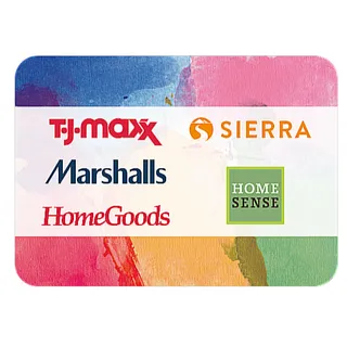 $14.05 USD T.J.Maxx | Marshalls | HomeGoods | Sierra | Homesense E-gift card