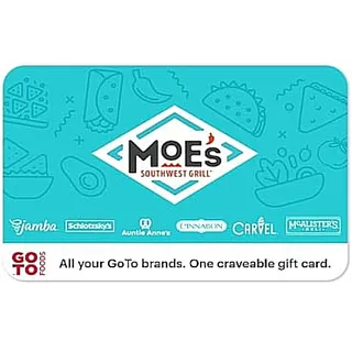 $31.98 USD Moe's Southwest Grill  eGift Card