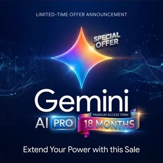 Google AI Pro (GEMINI) 18 Months (NON-STACKABLE)