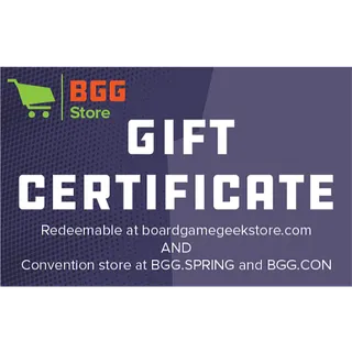 $100.00 USD  BoardGameGeek eGIFT CARD