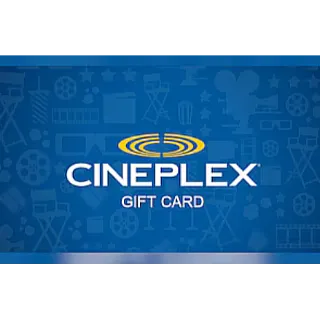 $50.00 CAD  Cineplex E-gift card instant delivery