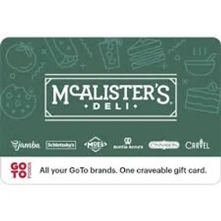 $25.00 USD McAlister's Deli