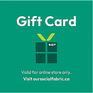 $50.00 CAD oursocialfabric e-gift card CANADA