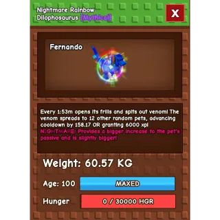 Rainbow Hatched Dilophosaurus