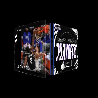 KAWHI LEONARD Dunk 2021 NBA Playoffs (Series 2) Common #9439/12000