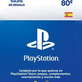 Playstation Card with 80 Euros in it.