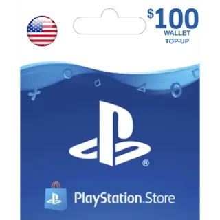 $100.00 USD PlayStation Store