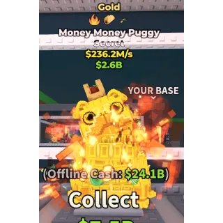 236.2 M/S [GOLD] MONEY MONEY PUGGY
