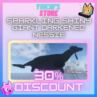 -30% SPARKLING SHINY GIANT DARKENED NESSIE