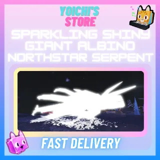 SPARKLING SHINY GIANT ALBINO NORTHSTAR SERPENT