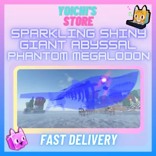 SPARKLING SHINY GIANT ABYSSAL PHANTOM MEGALODON