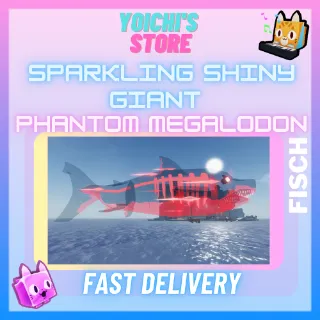 x10 Sparkling Shiny Giant Phantom Megalodon