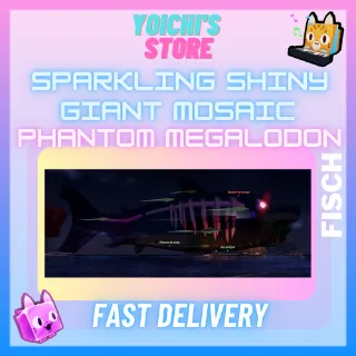 Sparkling Shiny Giant Mosaic Phantom Megalodon