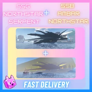 Sparkling Shiny Giant Northstar Serpent + Sparkling Shiny Big Ambar Northstar Serpent