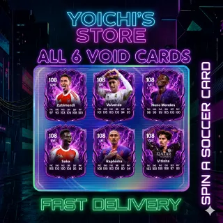 ALL 6 NEW VOID CARDS | SPIN A SOCCER CARD