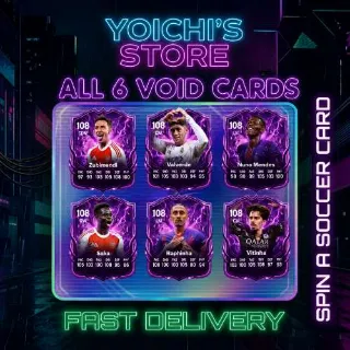 ALL 6 NEW VOID CARDS | SPIN A SOCCER CARD