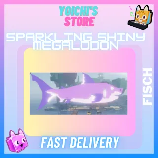 Sparkling Shiny Big Negative Megalodon