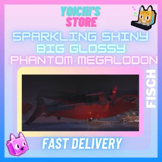 Sparkling Shiny Big Glossy Phantom Megalodon