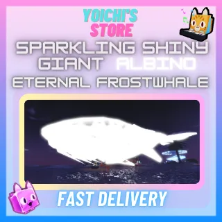 NEW!! SPARKLING SHINY GIANT ALBINO ETERNAL FROSTWHALE | EXCLUSIVE FISH