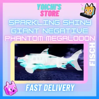 Sparkling Shiny Giant Negative Phantom Megalodon