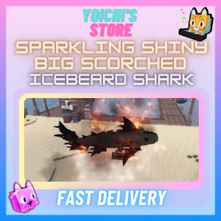 SPARKLING SHINY BIG SCORCHED ICEBEARD SHARK 