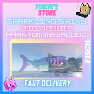 Sparkling Shiny Big Mosaic Phantom Megalodon