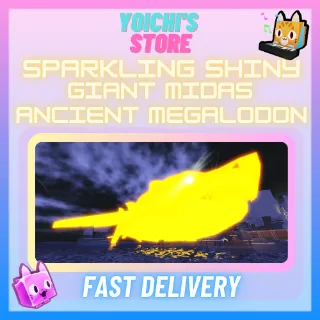 SPARKLING SHINY GIANT MIDAS ANCIENT MEGALODON