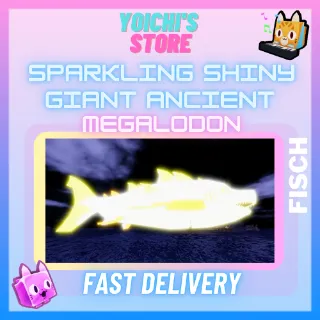 Sparkling Shiny Giant Ancient Megalodon