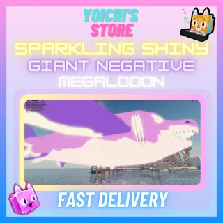 SPARKLING SHINY GIANT NEGATIVE MEGALODON